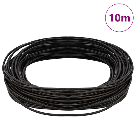 Vidaxl leren koord 1 donkerbruin ø2 mm x 10 m leer
