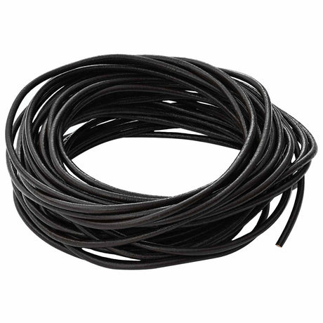 Vidaxl leren koord 1 donkerbruin ø3 mm x 10 m leer