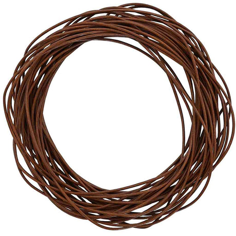 Vidaxl leren koord 1 licht bruin ø1,5 mm x 10 m leer