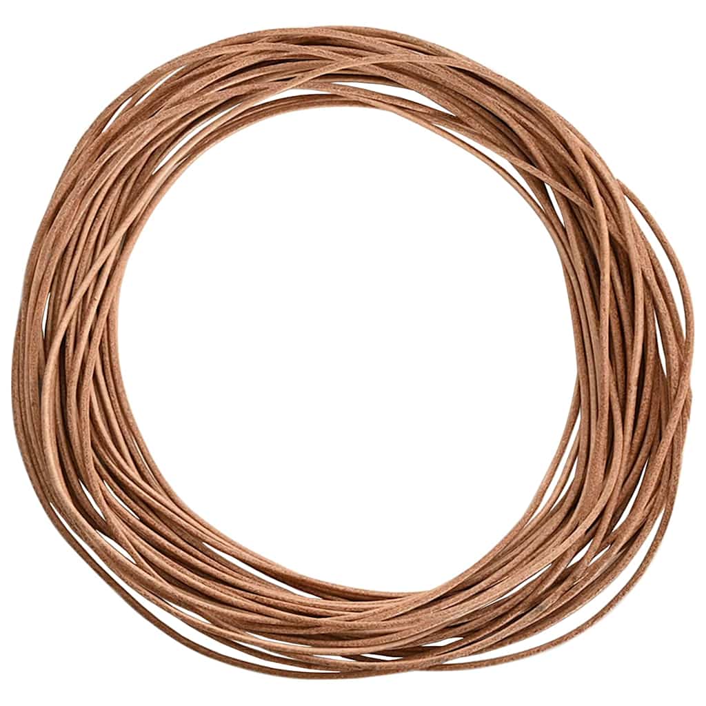 Vidaxl leren koord 1 bruin ø2 mm x 5 m leer