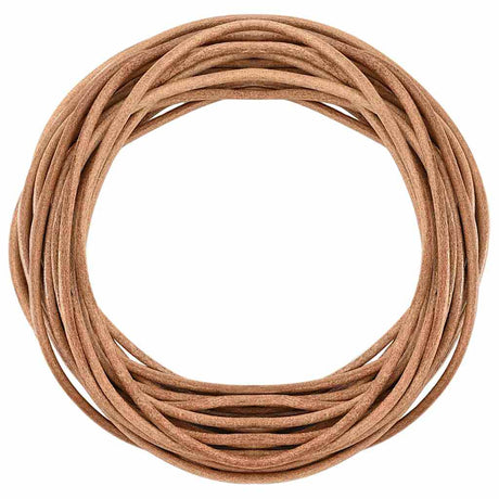Vidaxl leren koord 1 bruin ø2,5 mm x 10 m leer