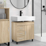 Vidaxl badkamer waskom sonoma eiken 60 x 35 x 60 cm bewerkt hout