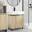 Vidaxl badkamer waskom sonoma eiken 60 x 35 x 60 cm bewerkt hout