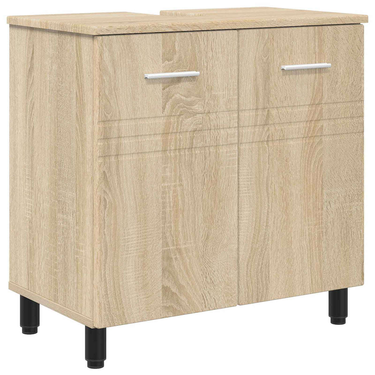 Vidaxl badkamer waskom sonoma eiken 60 x 35 x 60 cm bewerkt hout