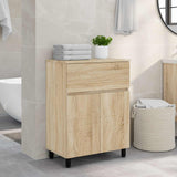 Vidaxl badkamer waskom sonoma eiken 60 x 35 x 80 cm bewerkt hout