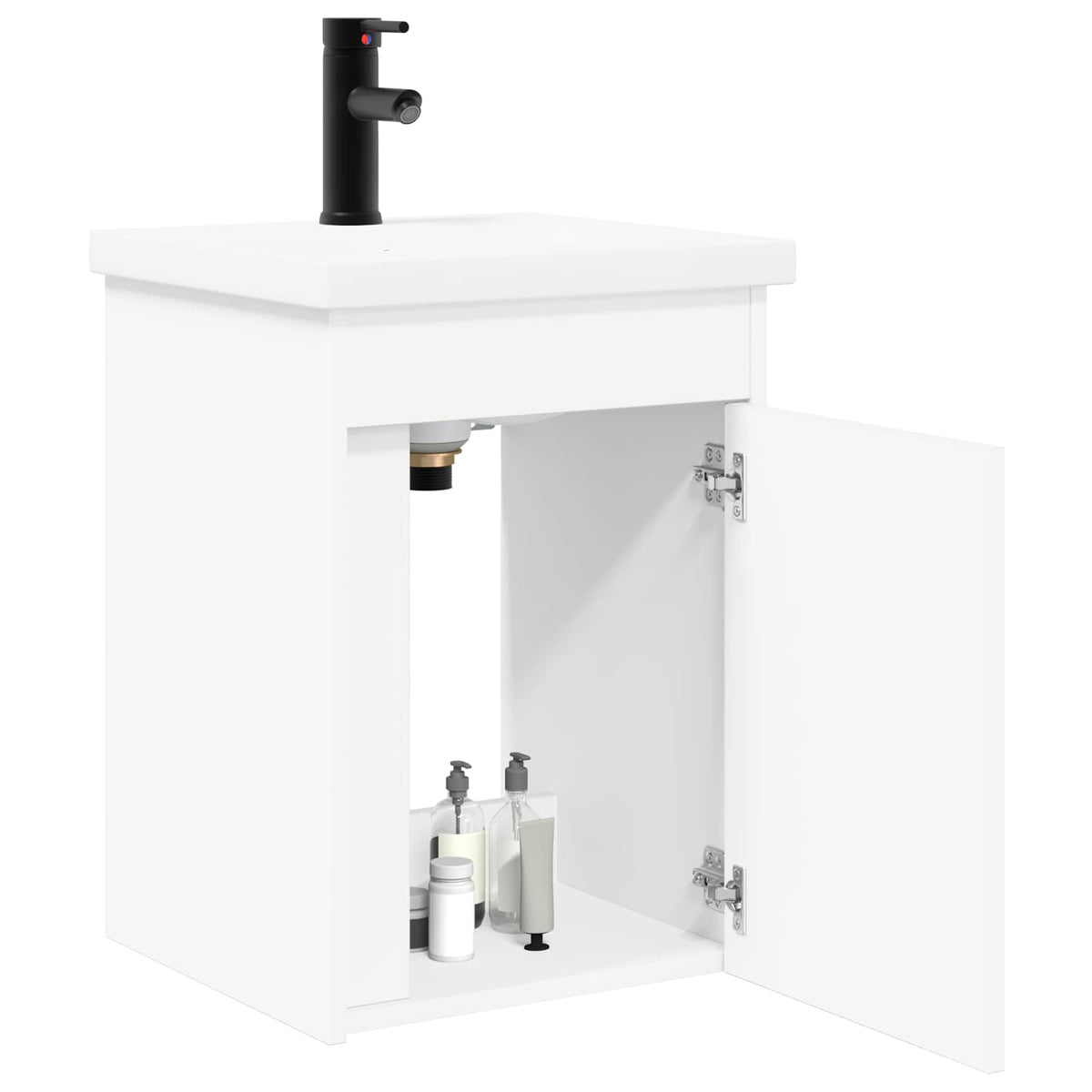 Vidaxl badkamermeubel met kraan wit 42 x 40 x 74,5 cm