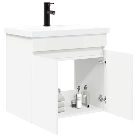 Vidaxl badkamermeubel met kraan wit 61 x 40 x 74,5 cm
