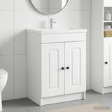 Vidaxl badkamer onder wastafel kast wit 56 x 37,5 x 81 cm bewerkt hout