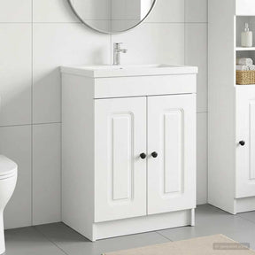 Vidaxl badkamer onder wastafel kast wit 56 x 37,5 x 81 cm bewerkt hout