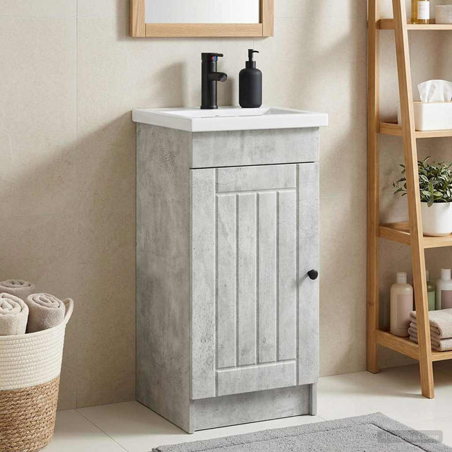 Vidaxl badkamermeubel met wasbak betongrijs 42 x 40 x 84,5 cm