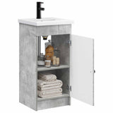 Vidaxl badkamermeubel met wasbak betongrijs 42 x 40 x 84,5 cm