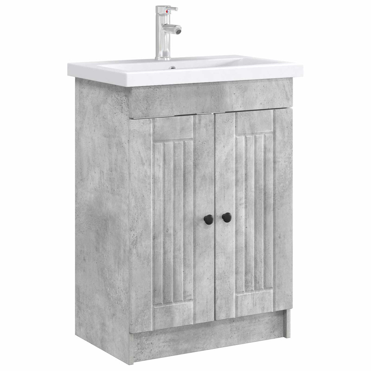 Vidaxl badkamer onder wastafel kast betongrijs 78,5 x 37,5 x 81 cm