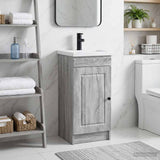 Vidaxl badkamermeubel met wasbak grijs sonoma 42 x 40 x 84,5 cm