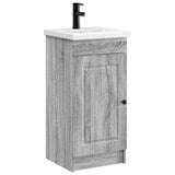 Vidaxl badkamermeubel met wasbak grijs sonoma 42 x 40 x 84,5 cm