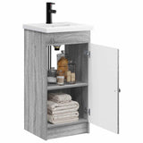 Vidaxl badkamermeubel met wasbak grijs sonoma 42 x 40 x 84,5 cm