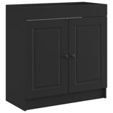 Vidaxl badkamer onder wastafel kast zwart 56 x 37,5 x 81 cm
