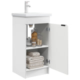 Vidaxl badkamermeubel met wasbak wit 42 x 40 x 84,5 cm bewerkt hout