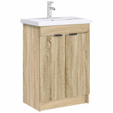 Vidaxl badkamer onder wastafel kast sonoma eiken 78,5 x 37,5 x 81 cm