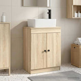 Vidaxl badkamermeubel met wasbak sonoma eiken 54 x 35 x 83 cm