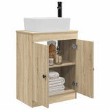 Vidaxl badkamermeubel met wasbak sonoma eiken 54 x 35 x 83 cm