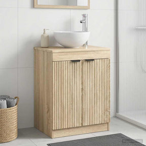 Vidaxl badkamerkast sonoma eiken 54 x 41 x 70 cm bewerkt hout