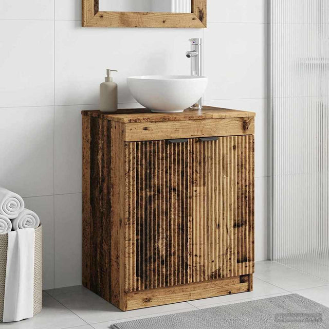 Vidaxl badkamerkast oud hout 54 x 41 x 70 cm bewerkt hout