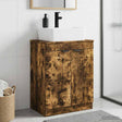 Vidaxl badkamermeubel met wasbak gerookt eiken 54 x 35 x 83 cm
