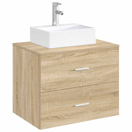 Vidaxl badkamer wastafel met kraan en afvoer chroom