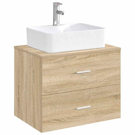 Vidaxl badkamer wastafel met kraan en afvoer chroom