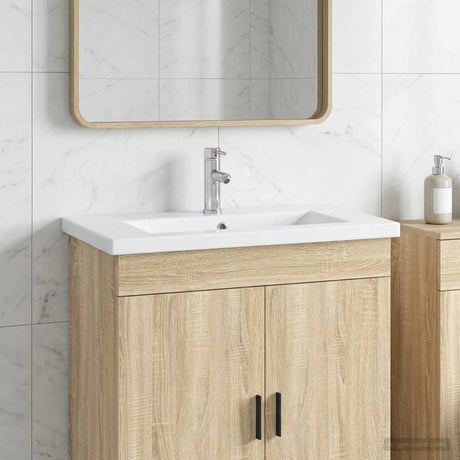 Vidaxl badkamer waskom chroom 81 x 40 x 17,5 cm metaal