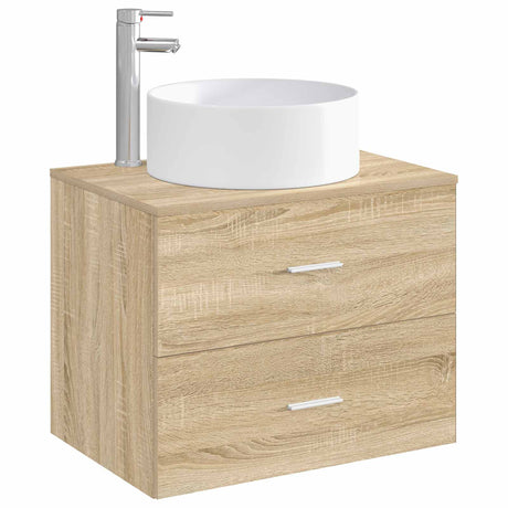 Vidaxl badkamer wastafel met kraan en afvoer chroom