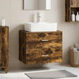 Vidaxl wandgemonteerde badkamerkast gerookt eiken 62,5 x 44,5 x 50 cm