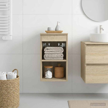 Vidaxl badkamerkast tussenin sonoma eiken 30 x 35 x 50 cm bewerkt hout