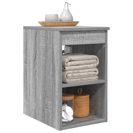 Vidaxl badkamerkast tussenin grijs sonoma 30 x 41 x 50 cm bewerkt hout