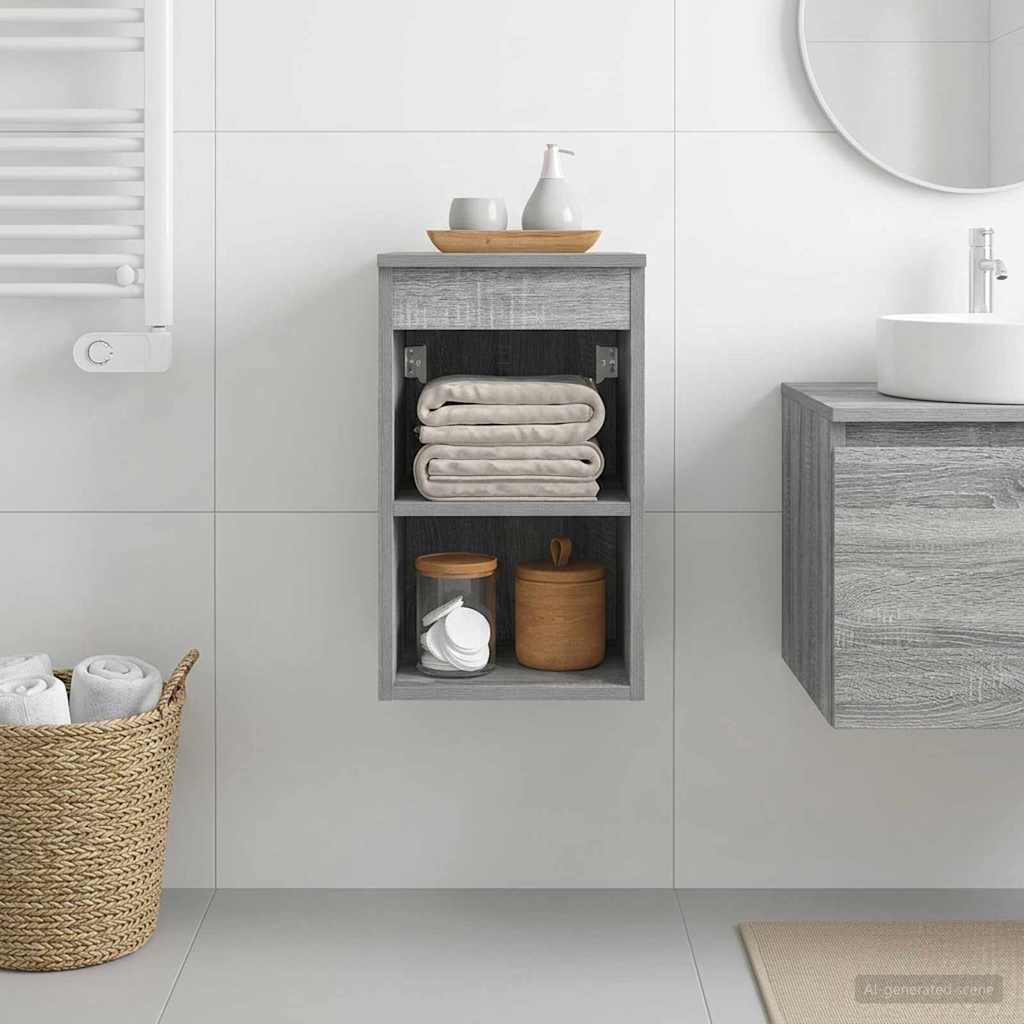 Vidaxl badkamerkast tussenin grijs sonoma 30 x 44,5 x 50 cm