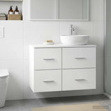 Vidaxl badkamerkast tussenin wit 30 x 35 x 50 cm bewerkt hout
