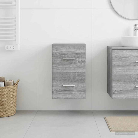 Vidaxl badkamerkast grijs sonoma 30 x 35 x 50 cm bewerkt hout