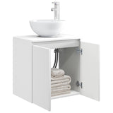 Vidaxl wandgemonteerde wastafelmeubel wit 49,5 x 35 x 63 cm