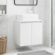 Vidaxl wandgemonteerde wastafelmeubel wit 49,5 x 41 x 63 cm