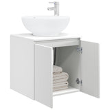 Vidaxl wandgemonteerde wastafelmeubel wit 49,5 x 44,5 x 65 cm