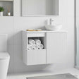Vidaxl badkamerkast wit 30 x 35 x 50 cm bewerkt hout