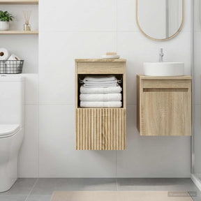 Vidaxl badkamerkast sonoma eiken 30 x 35 x 50 cm bewerkt hout