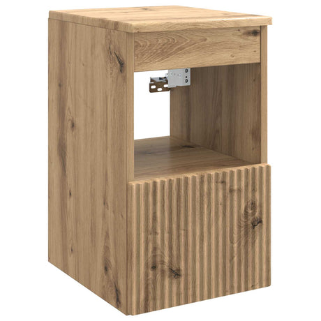 Vidaxl badkamerkast artisanaal eiken 30 x 35 x 50 cm bewerkt hout