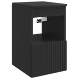 Vidaxl badkamerkast zwart 30 x 44,5 x 50 cm bewerkt hout