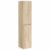 Vidaxl wand gemonteerde badkamerkast sonoma eiken 33 x 34,5 x 160 cm