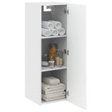 Vidaxl wand gemonteerde badkamerkast hoogglans wit 33 x 34,5 x 100 cm