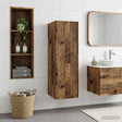 Vidaxl wand gemonteerde badkamerkast oud hout 33 x 34,5 x 100 cm