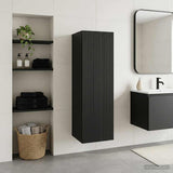 Vidaxl wand gemonteerde badkamerkast zwart 33 x 34,5 x 60 cm