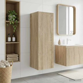 Vidaxl wand gemonteerde badkamerkast sonoma eiken 33 x 34,5 x 60 cm