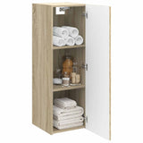 Vidaxl wand gemonteerde badkamerkast sonoma eiken 33 x 34,5 x 60 cm
